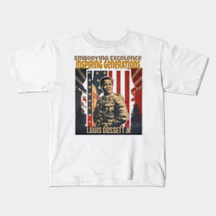 louis Gossett jr Inspiration by excellence Kids T-Shirt